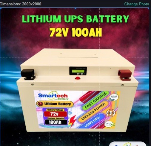 72V 100Ah Lithium UPS Battery - photo 2