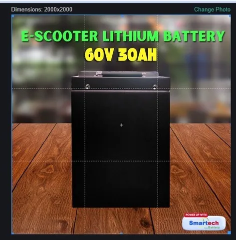 60V 30Ah Lithium E-Scooter Battery - photo 3