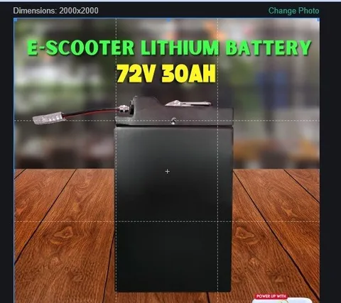 72V 30Ah Lithium E-Scooter Battery - photo 4